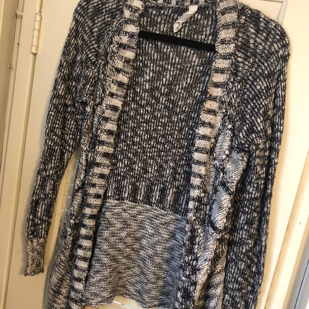 Black and white cardigan
